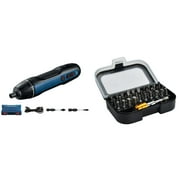Bosch Electric Screwdriver Cordless Screwdriver Rechargeable and Adjustable Torque Screwdriver with Accessories Box and Cable